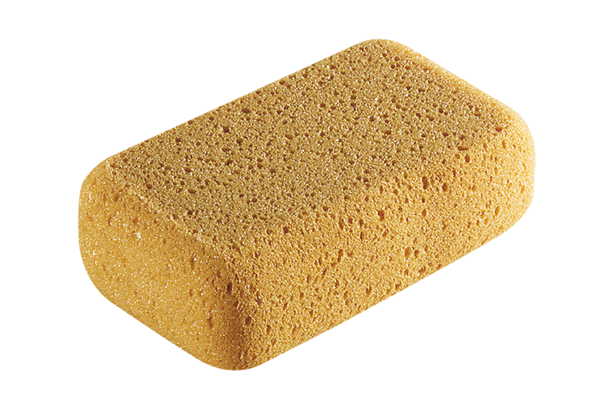 Grinded polyester sponge