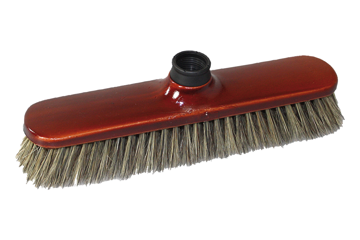 Straight bristle broom