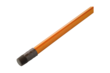 Varnished wooden broom handle