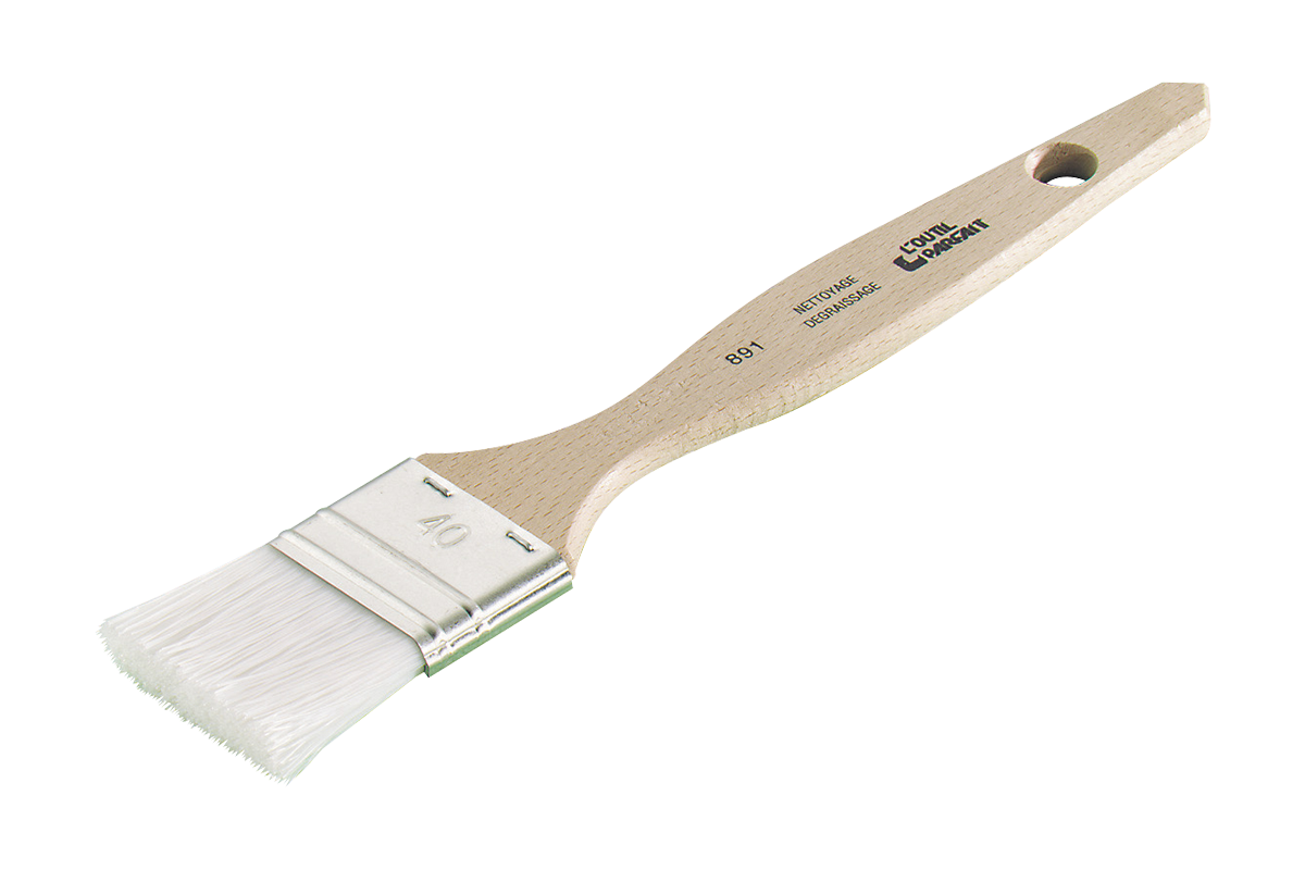 Flat cleaning brush