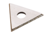 Triangular carbide blade