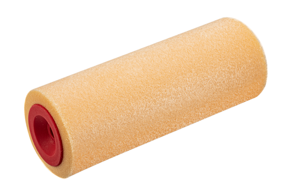 Flocked foam lacquer roller