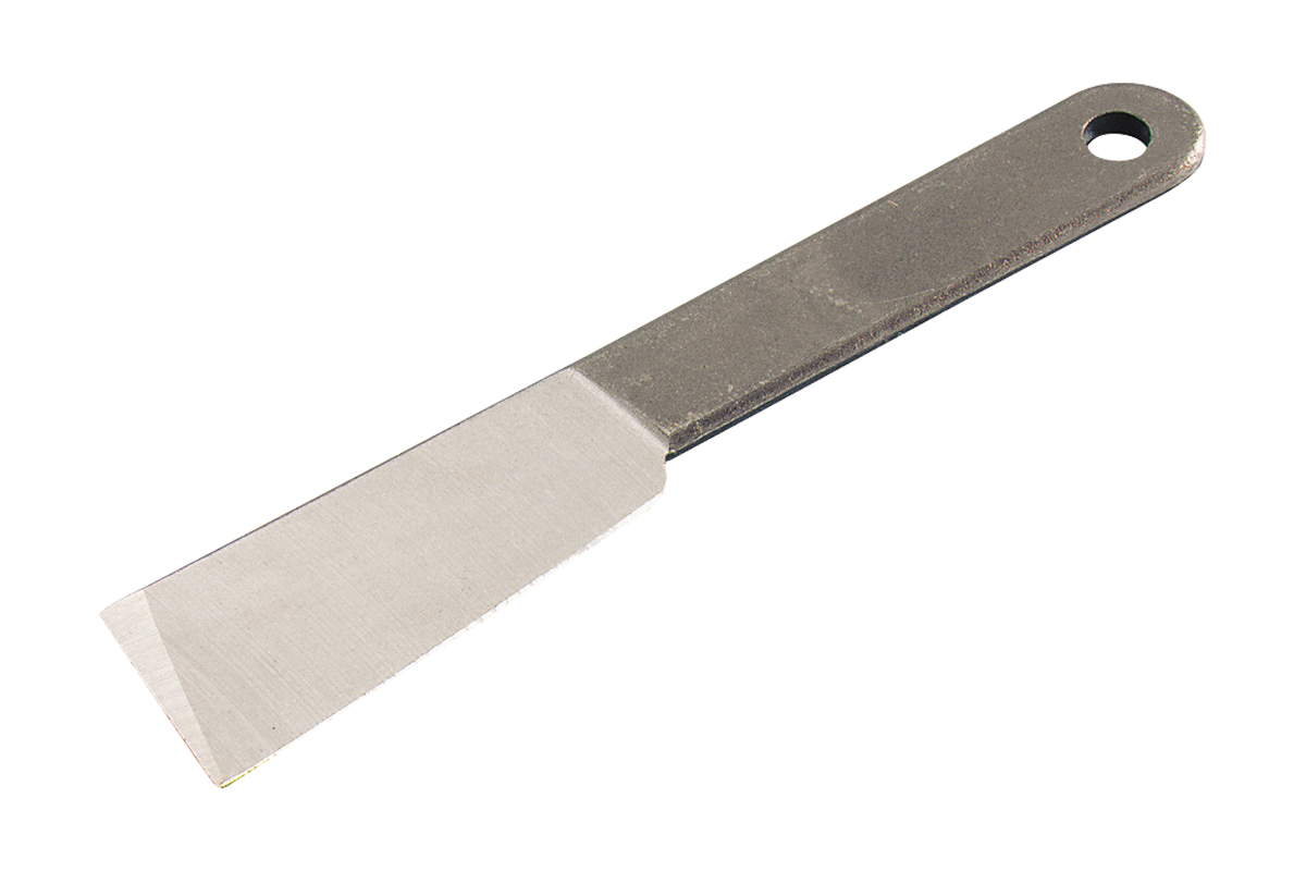 One-piece putty removal knife