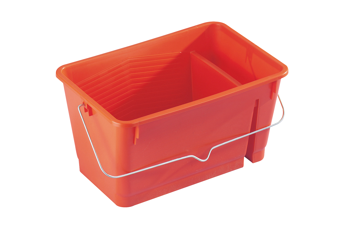 Double rectangular paint bucket