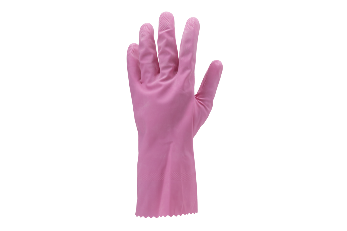 Latex cleaning gloves