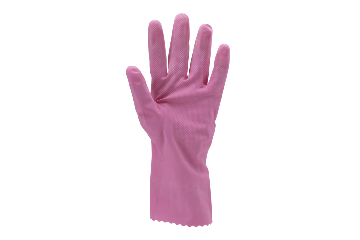 Latex cleaning gloves