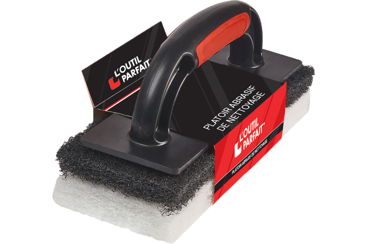 Abrasive cleaning trowel