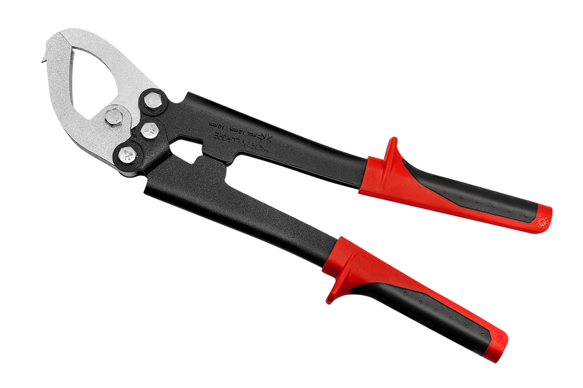 Crimping pliers for rails and uprights