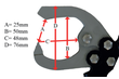 Crimping pliers for rails and uprights