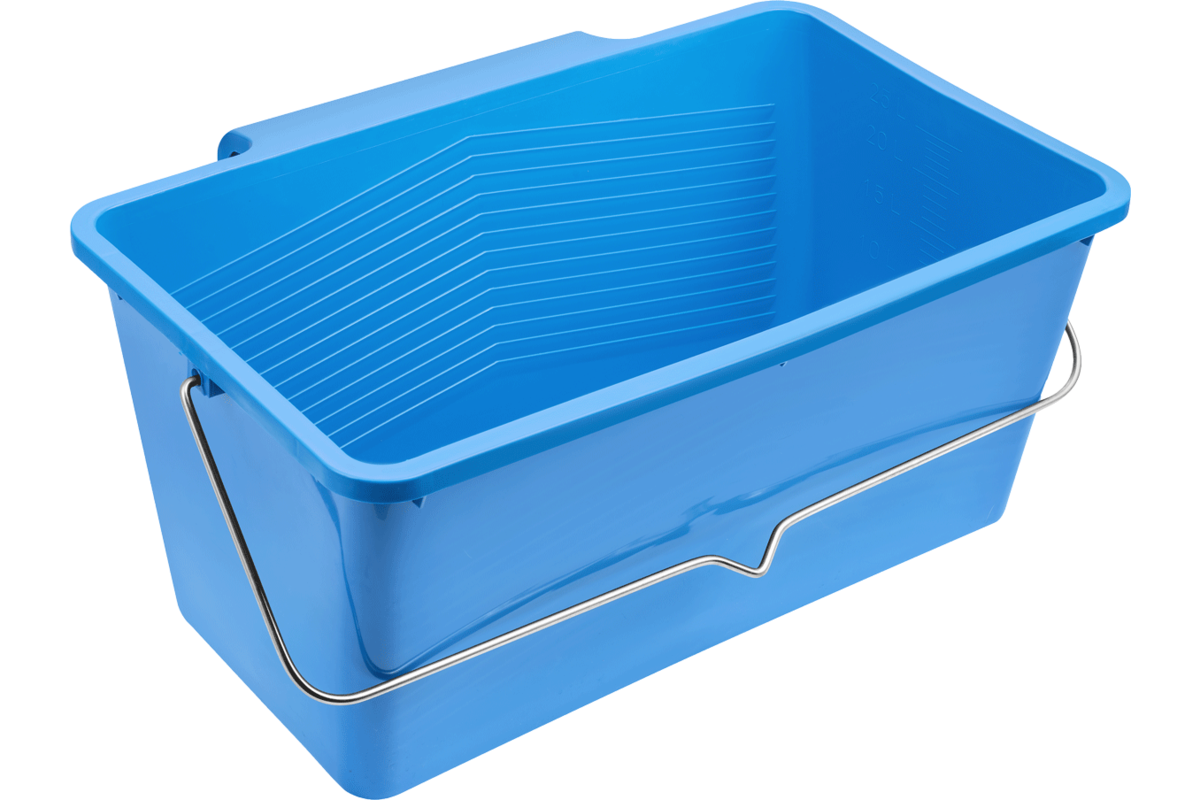 Rectangular bucket with hanger