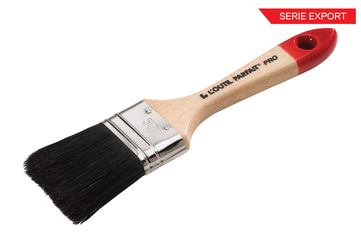 Flat brush black fibres