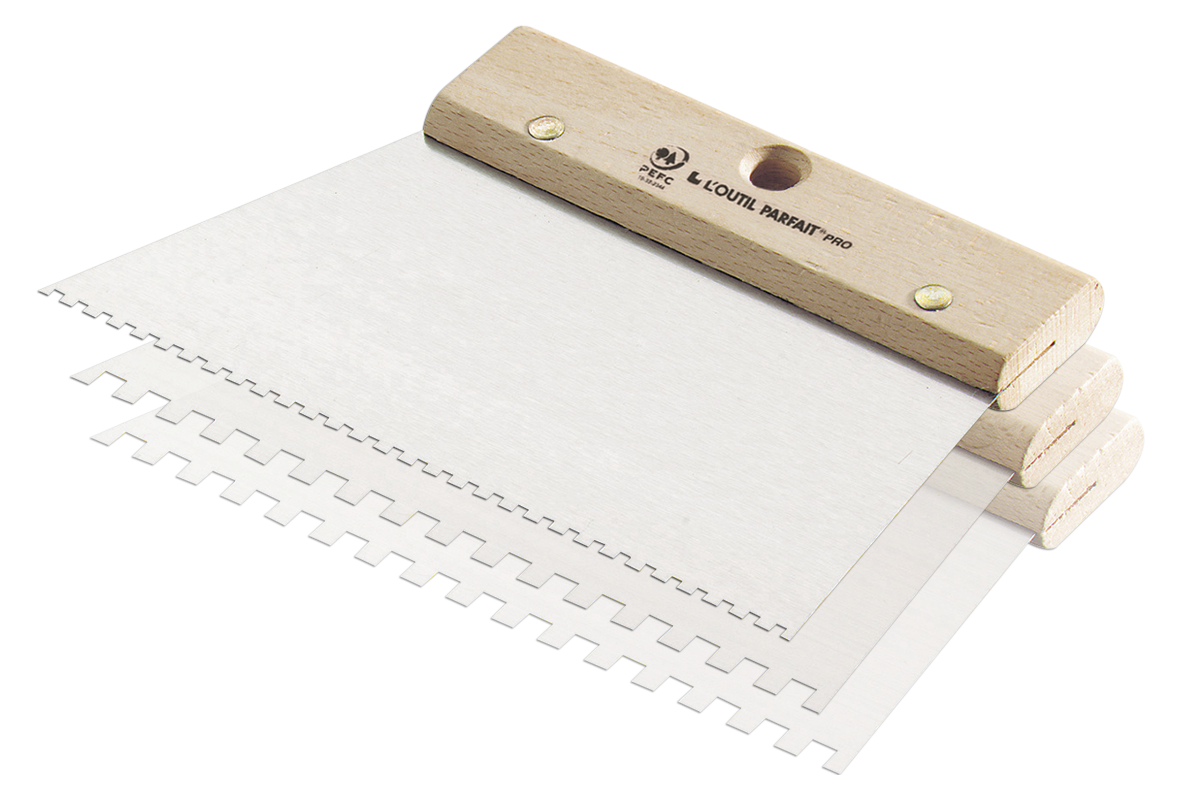 Square adhesive comb