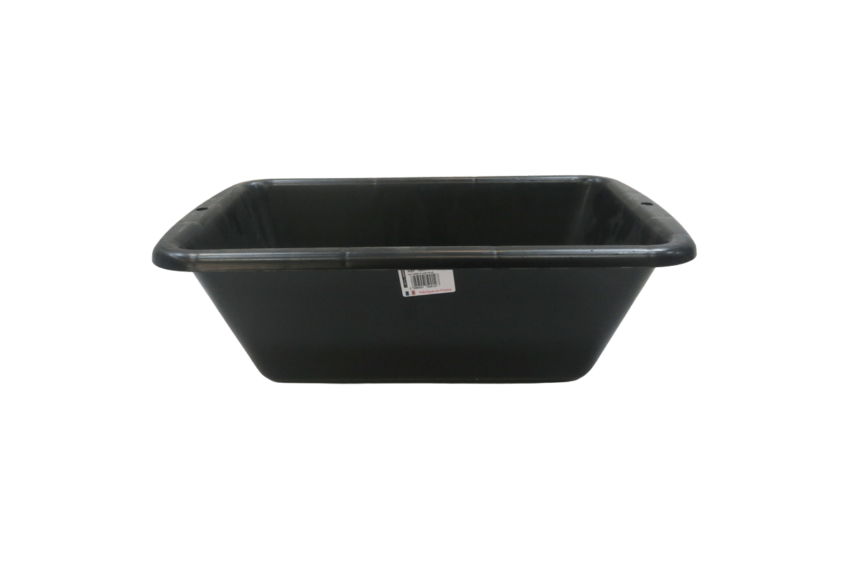 Black plastic trough